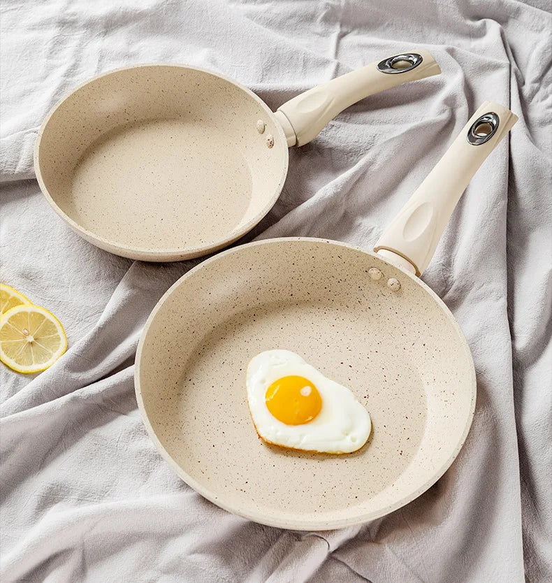 Ceramics Omelet Pot Non-Stick Frying Pan Wok Steak Skillet Pancake Home Induction Gas Stove Cooking Saucepan Kitchen Cookware