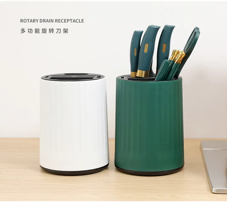 Knife Set Kitchen Knife Cutting Board 2-in-1 Kitchenware Household Kitchenware Rotary Knife Holder